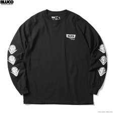 BLUCO PRINT L/S TEE'S -Peace- (BLACK) OL-900-022画像