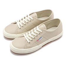 SUPERGA 2750-VEGAN LEATHER BGE-WHT AVO ABK 2S2116SW-4832画像