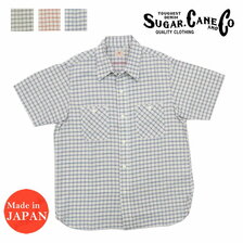 SUGAR CANE サッカー チェック ワーク シャツ SC38914画像
