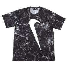 BLACK COMME des GARCONS &times; NIKE SPIDER WEB SWOOSH TEEB LACK画像