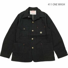 SUGAR CANE FICTION ROMANCE 11oz. BLACK DENIM WORK COAT SC15075画像