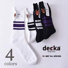 BRU NA BOINNE &times; decka Quality socks Sketer Socks Emboroidery "Japan"画像