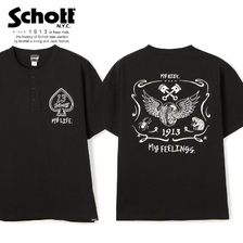 Schott FLYING WHEEL EMB. T-SHIRT 3123112画像
