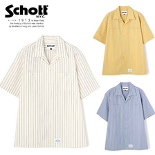 Schott TC WORK SHIRT JAPAN STRIPE 3125084画像