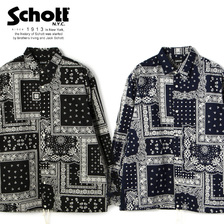 Schott BANDANA COACH SHIRTS 3125088画像