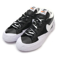 NIKE &times; sacai BLAZER LOW BLACK/WHITE-WHITE DM6443-001画像
