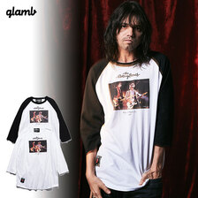 glamb &times; The Rolling Stones Guitarists Raglan T GB0222-RS08画像