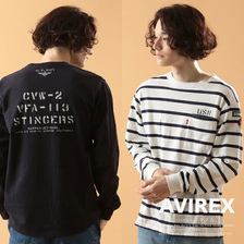 AVIREX NAVAL PATCH LONG SLEEVE T-SHIRT 6123266画像