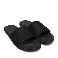 UGG M SEASIDE SLIDE BLACK LEATHER 1117656-BLLE画像