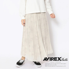 AVIREX PLEATED CHIFFON CAMO PRINT SKIRT 6226070画像