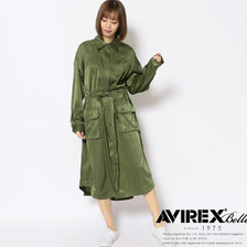 AVIREX VINTAGE SATIN LONG SHIRT 6225045画像