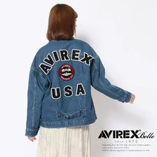 AVIREX TYPE BLUE VARSITY DENIM JACKET/ 6222035画像