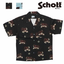 Schott BULLDOG HAWAIIAN SHIRT 3125067画像
