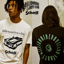 Schott &times; Billionaire Boys Club T-SHIRT 401022102画像