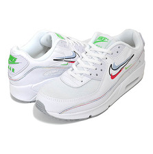 NIKE AIR MAX 90 GS white/lt green spark-aluminum DN3730-100画像