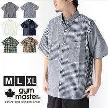 gym master 2WAYスナップボタン 半袖シャツ G833662画像