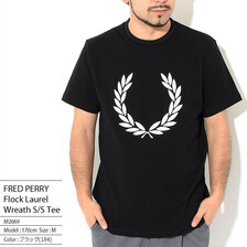 FRED PERRY Flock Laurel Wreath S/S Tee M2669画像