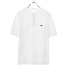 Scye Cotton Pique Henley Neck Shirt 5122-21712画像
