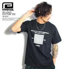 reversal 3D LOGO COTTON TEE -BLACK- RV22SS007画像