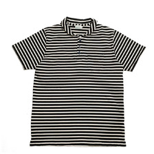 BURGUS PLUS Shawl Collar Border Polo Shirt HBP-011BD画像