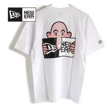 NEW ERA 半袖 コットン Tシャツ ERIC ELMS エリック・エルムズ ボックスロゴ キルロイ ホワイト リラックスフィット 13075167画像