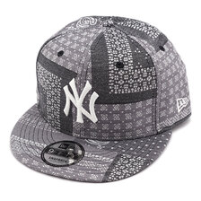 NEW ERA 9FIFTY ペイズリー パッチワーク ニューヨーク・ヤンキース ブラックペイズリー 13059166画像