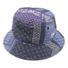 NEW ERA バケット01 ペイズリー パッチワーク ブルーペイズリー 13059134画像