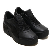 PUMA CALI WEDGE EMBROIDERY WNS Puma Black-Ebony 385249-02画像