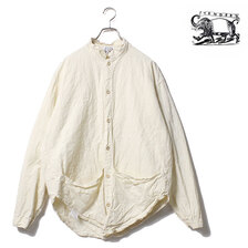 TENDER Co. COMPASS POCKET SHIRT BEEKEEPER'S CHECK COTTON CALICO RINSED ECRU 441画像