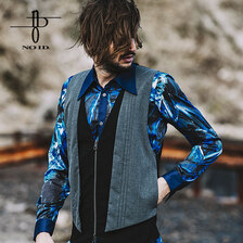 NO ID. BLACK レイヤードZIPベスト 450006-930V画像