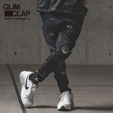 GLIMCLAP Flower artistic pattern tricot fabric pants 12-131-GLS-CC画像