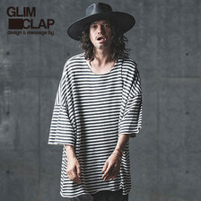 GLIMCLAP Border short-sleeve T-shirt 12-144-GLS-CC画像