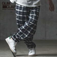 GLIMCLAP Plaid pattern balloon silhouette pants 12-134-GLS-CC画像