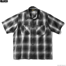 BLUCO OMBRE WORK SHIRTS S/S (BLACK) OL-108TO-022画像
