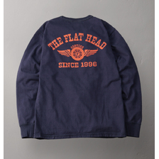 THE FLAT HEAD LONG SLEEVE T-SHIRT - FH FLYING WHEEL FN-THCL-202画像