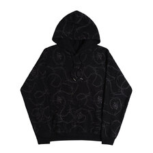 SUPPLIER CROSS CHAIN PULLOVER HOODIE BLACK画像