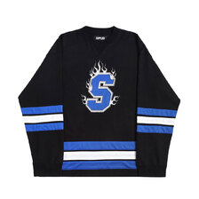 SUPPLIER FIRE LOGO LS TEE BLACK画像