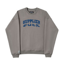 SUPPLIER MELT LOGO CREW SWEAT GRAY画像