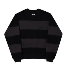 SUPPLIER BORDER PANEL CREW BLACK画像