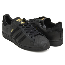 adidas Skateboarding SUPERSTAR ADV X KADER CBLACK / CBLACK / GOLDMT GX7172画像