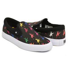 DC SHOES AW MANUAL SLIP-ON BLACK GRAPHIC DM221116-BGP画像