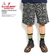 COOKMAN Waiter's Pants Short Paisley Black -BLACK- 231-21933画像