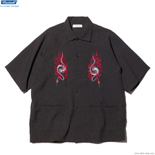 RADIALL YING YANG - OPEN COLLARED SHIRT S/S (INK BLACK) RAD-22SSS-H011画像