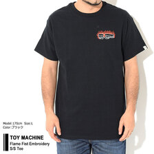 TOY MACHINE Flame Fist Embroidery S/S Tee TMSCST4画像