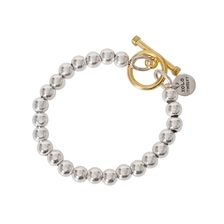 XOLO JEWELRY Sphere link Bracelet -7mm- 24K Parts coating XOB031-PG画像