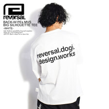 reversal BACK-W PEs MVS BIG SILHOUETTE TEE -WHITE- RV22SS052画像