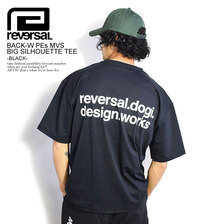 reversal BACK-W PEs MVS BIG SILHOUETTE TEE -BLACK- RV22SS052画像