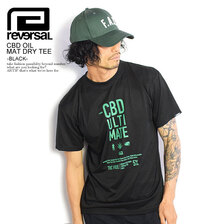 reversal CBD OIL MAT DRY TEE -BLACK- RV22SS062画像