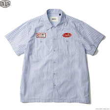 Deus Ex Machina FOREMAN STRIPE SHIRT (BLUE STRIPE) 2251524画像