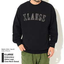 X-LARGE Embroidery Zebra Logo Crew Neck Sweat 101221012014画像